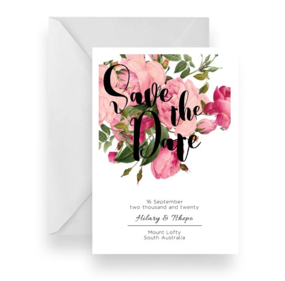 036 Flowers Save the Date
