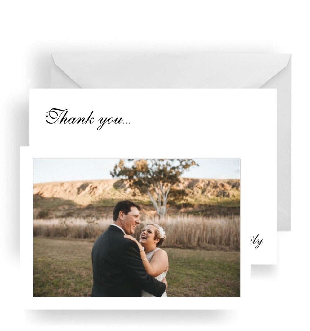 176 Wedding Photo Thank You Card Folded WEB