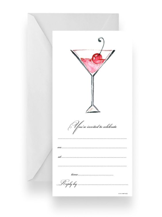 188 Fill-in DIY Cocktail Party Invitation