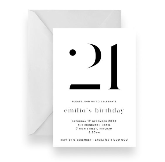 237 Minimalist Birthday Milestone